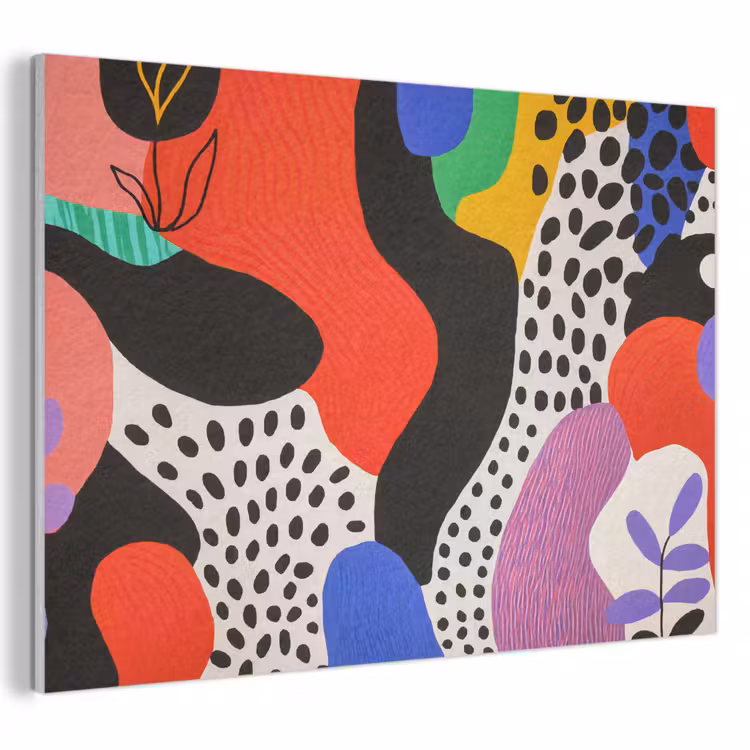 Acoustic Felt - Abstract - Shapes - Colors - Dots — 1