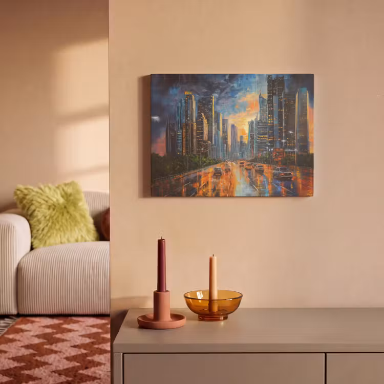 Acoustic Felt - Car - Skyline - Sun - Blue — 2