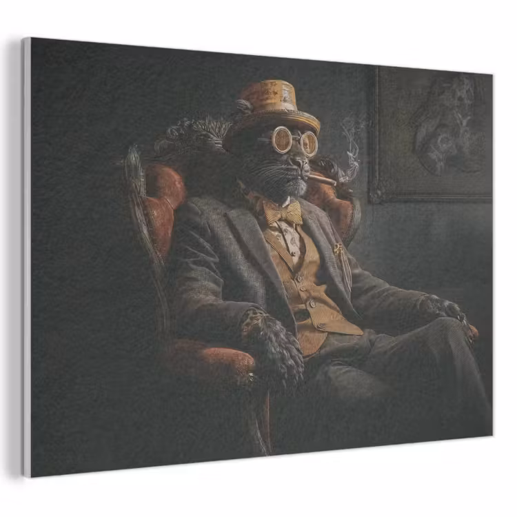 Acoustic Felt - Cat - Suit - Orange - Cigar — 1