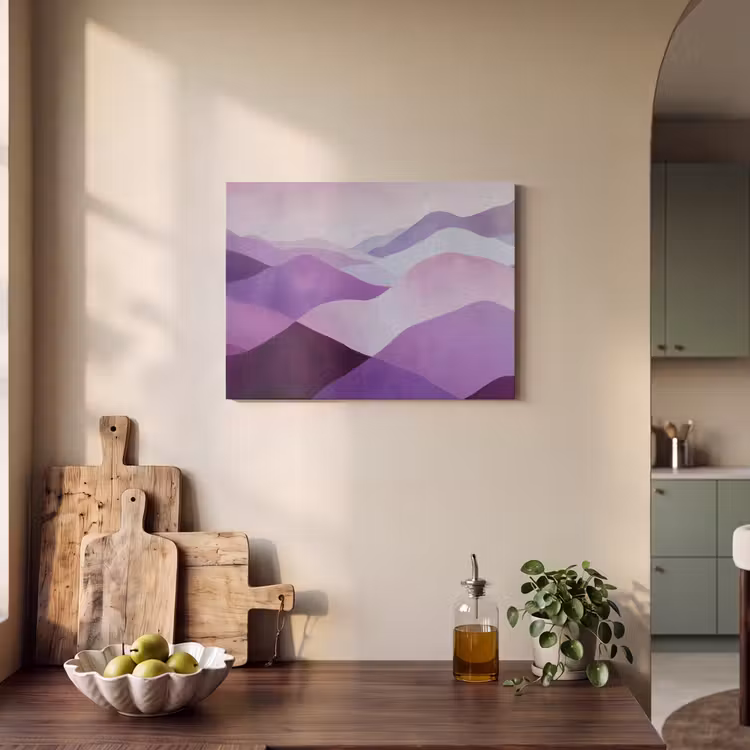 Acoustic Felt - Abstract - Hills - Landscape - Purple — 3
