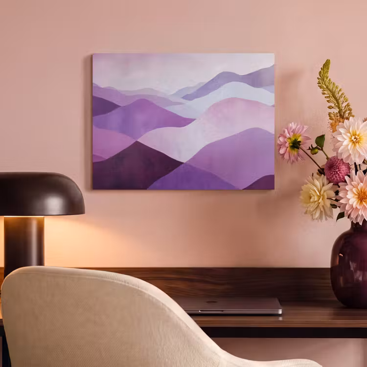 Acoustic Felt - Abstract - Hills - Landscape - Purple — 4