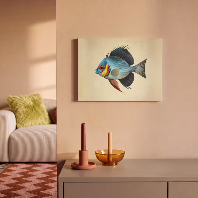 Acoustic Felt - Blue - Gills - Fish - Illustration — 2