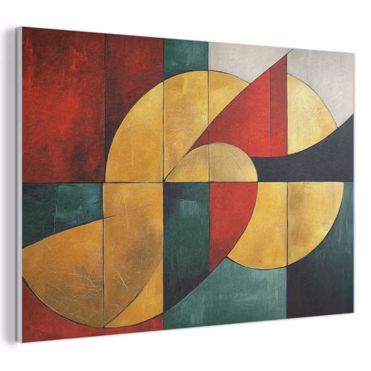 Acoustic Felt - Abstract - Christmas - Gold - Red - Green — 1