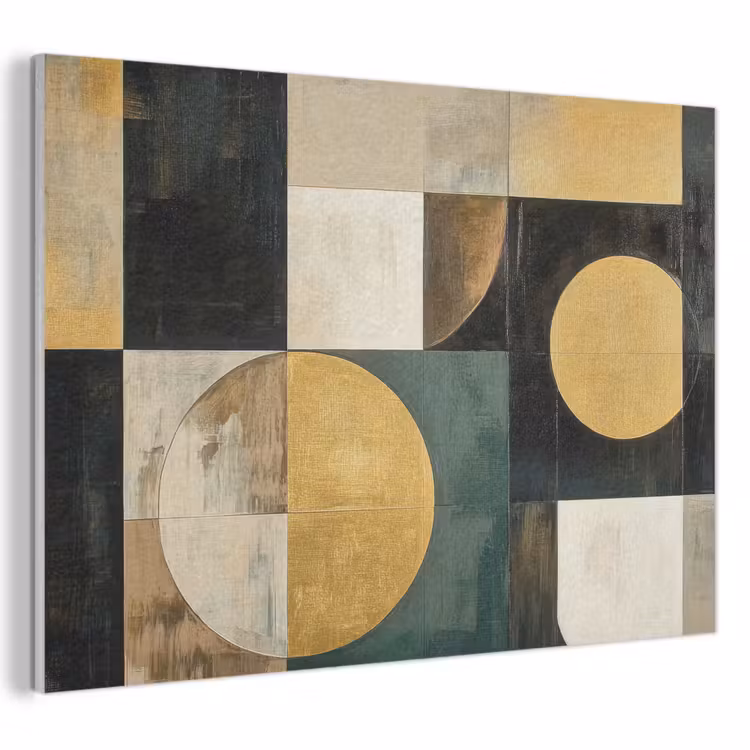 Acoustic Felt - Abstract - Gold - Bronze - Shapes - Geometric — 1