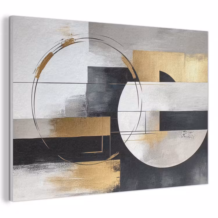 Acoustic Felt - Abstract - Gold - Silver - Shapes - Aesthetic — 1
