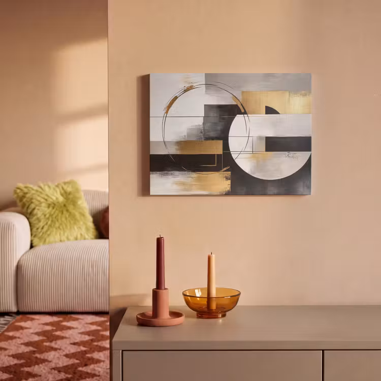Acoustic Felt - Abstract - Gold - Silver - Shapes - Aesthetic — 2