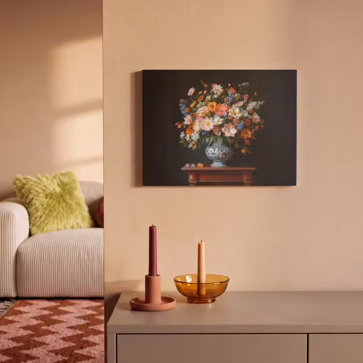 Acoustic Felt - Bouquet - Pink - Flowers - Vase — 2