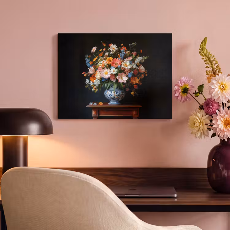 Acoustic Felt - Bouquet - Pink - Flowers - Vase — 4