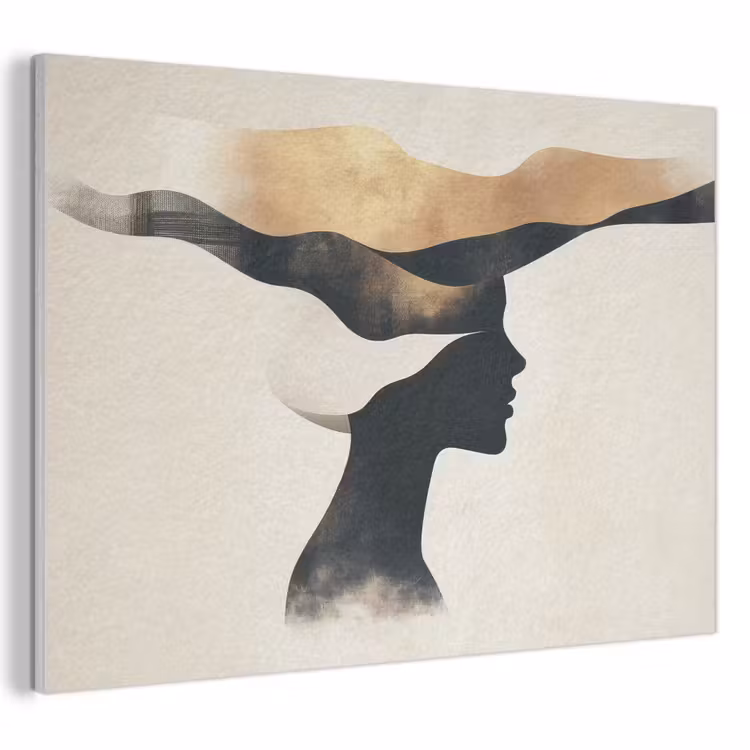 Acoustic Felt - Woman - Waves - Black — 1