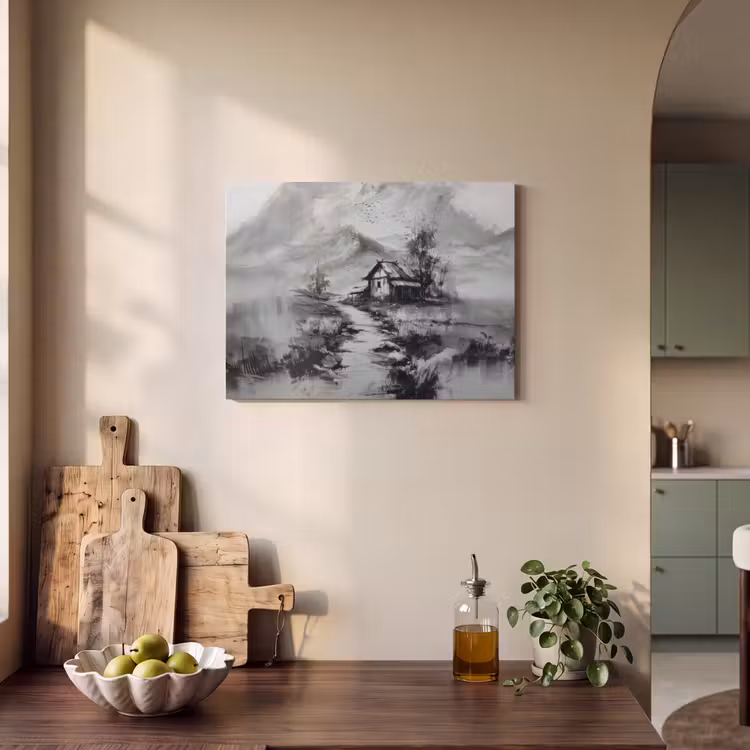 Acoustic Felt - Cabin - Gray - Mountains - Misty — 3