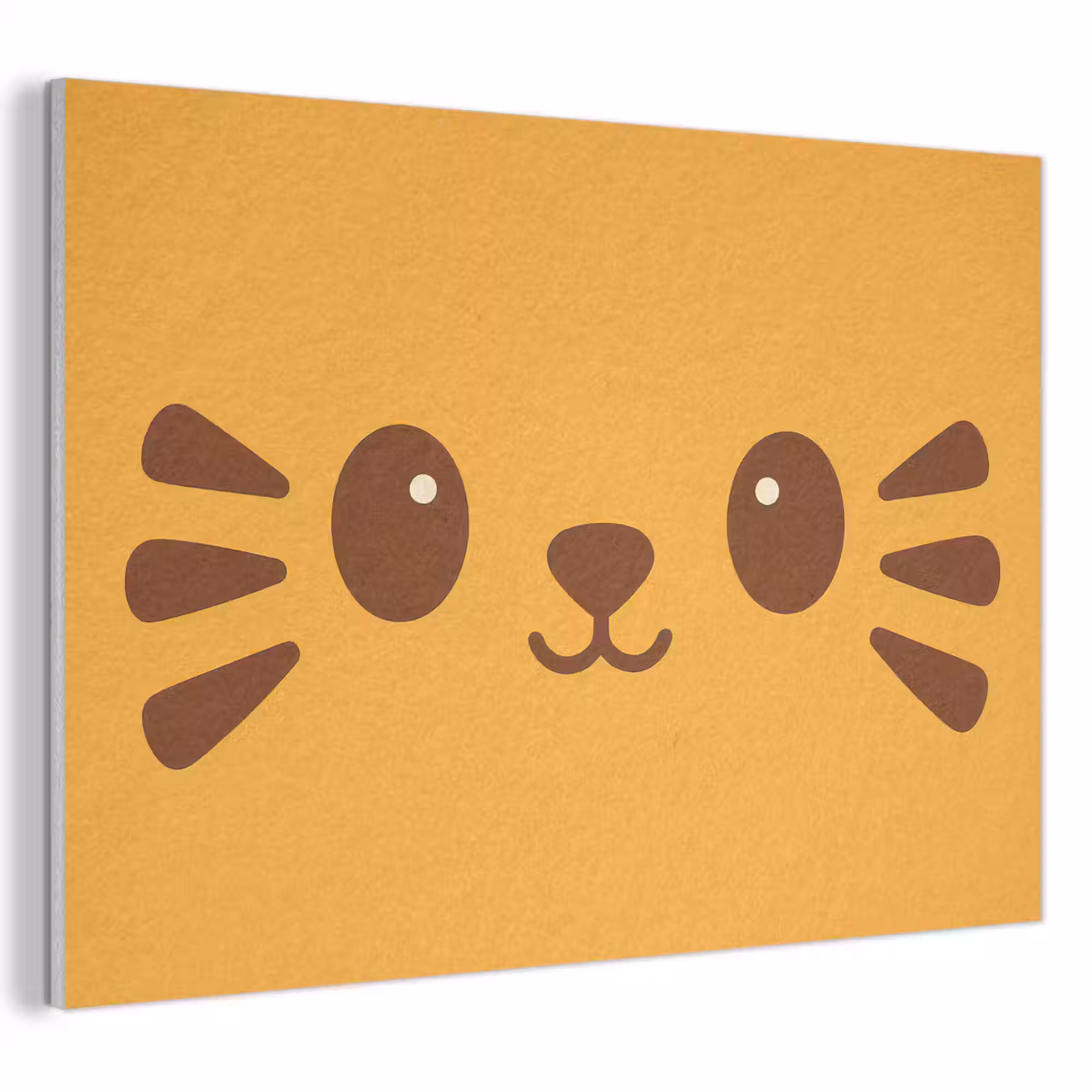 Acoustic Felt - Cat - Simplistic - Orange - Cheerful — 1