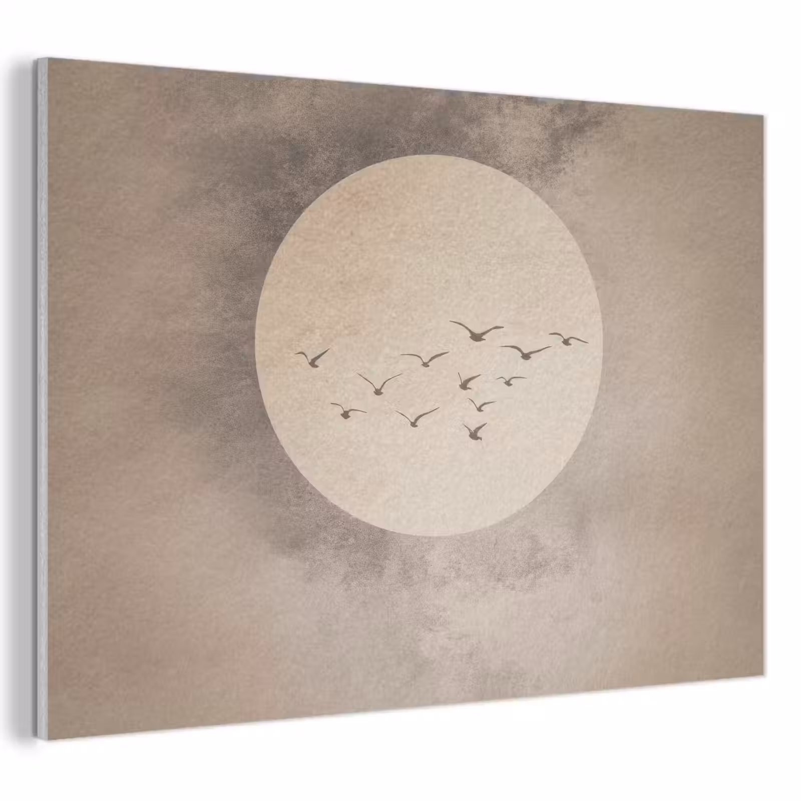 Acoustic Felt - Bird - Beige - Japandi — 1