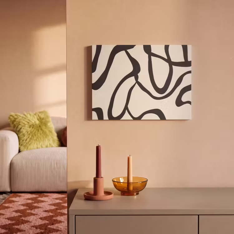 Acoustic Felt - Abstract - Lines - Modern - Beige — 2