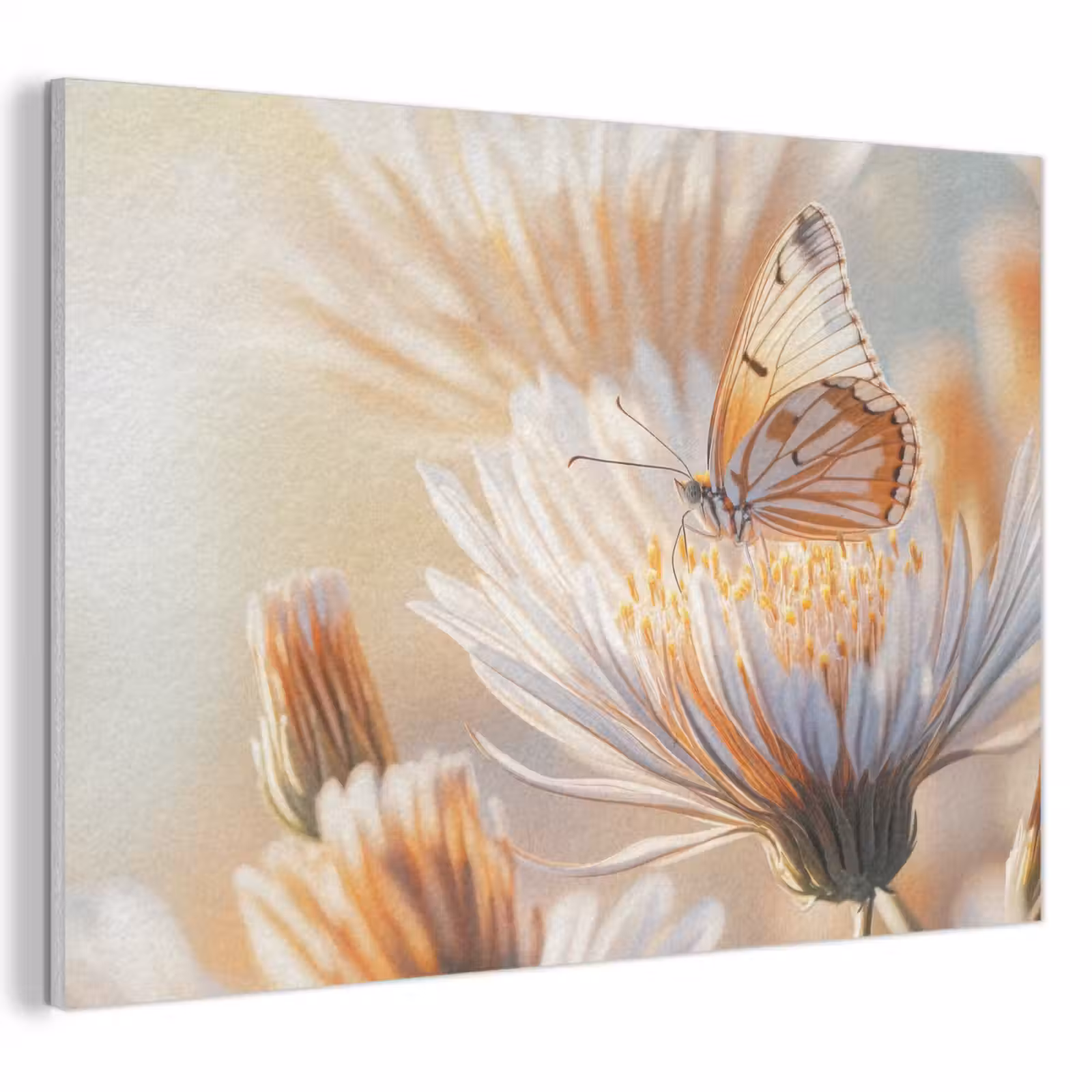 Acoustic Felt - Butterfly - Flower - Orange — 1