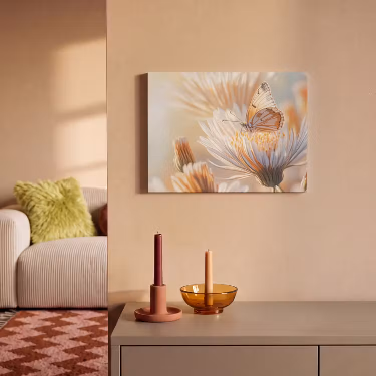 Acoustic Felt - Butterfly - Flower - Orange — 2