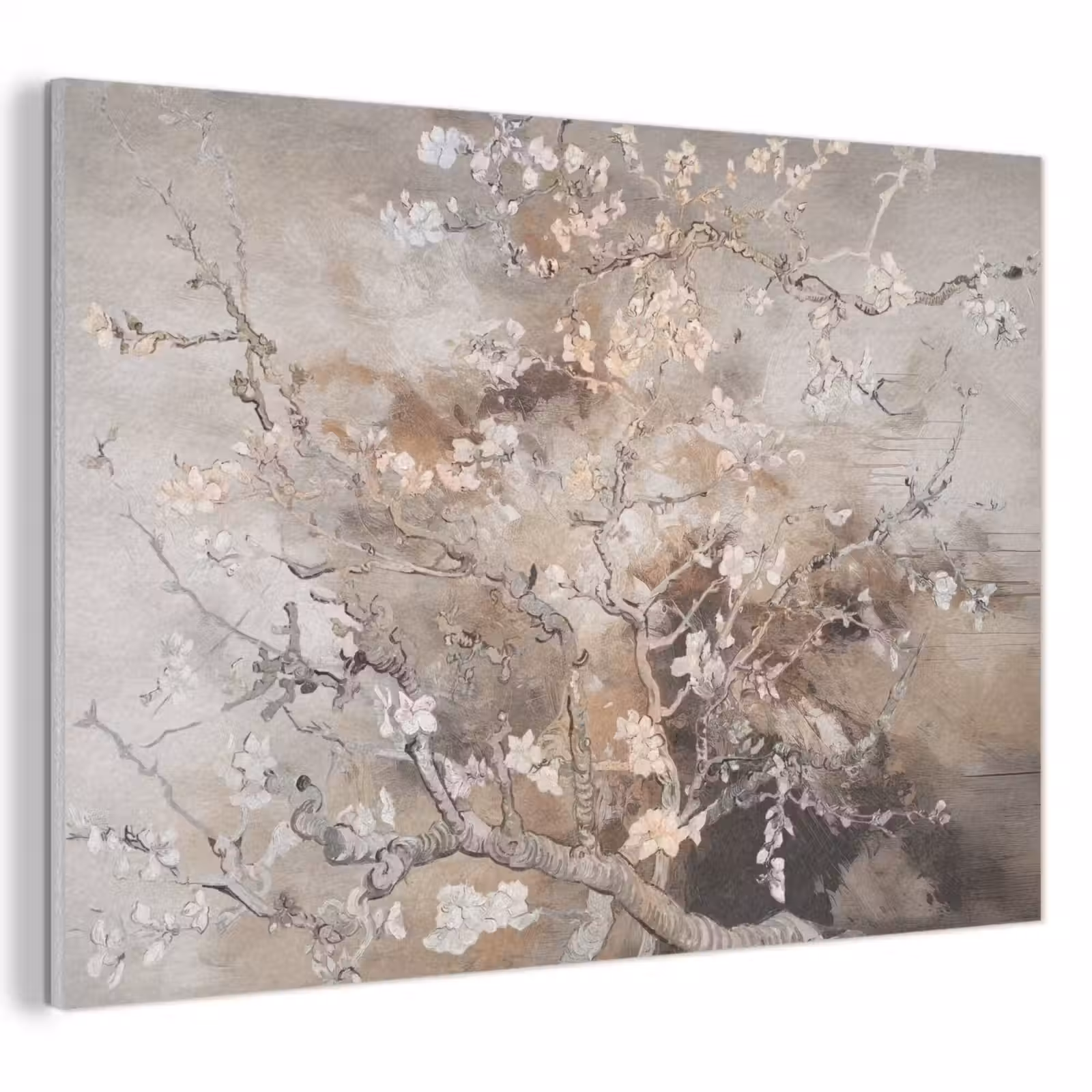 Acoustic Felt - Almond Blossom - Art - Van Gogh - Beige - Abstract — 1
