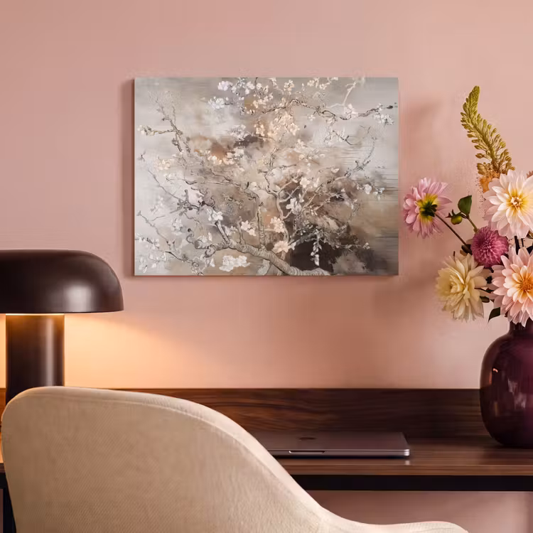 Acoustic Felt - Almond Blossom - Art - Van Gogh - Beige - Abstract — 4