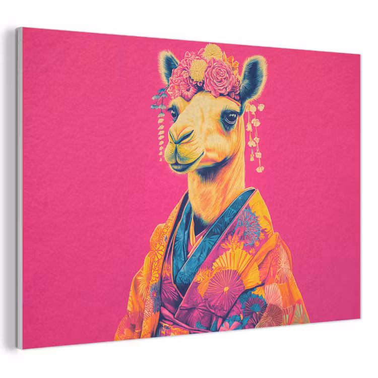 Acoustic Felt - Camel - Flowers - Kimono - Fans — 1