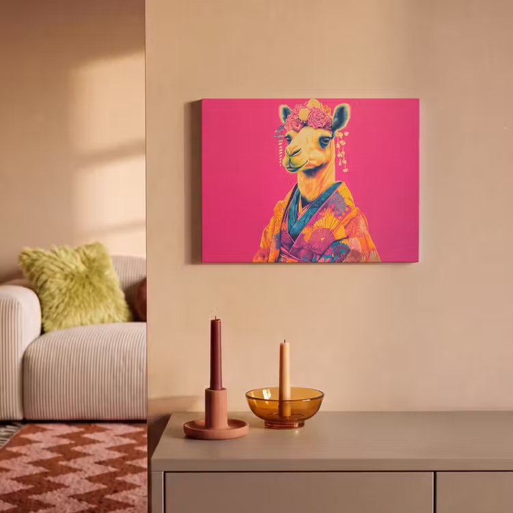 Acoustic Felt - Camel - Flowers - Kimono - Fans — 2