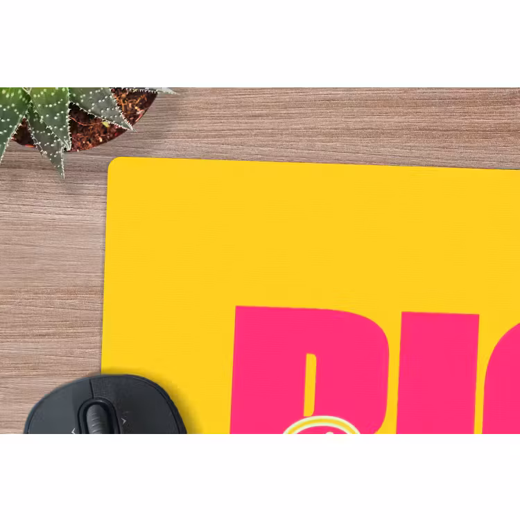 Mouse Pad - Dream big - Yellow - Pink — 4