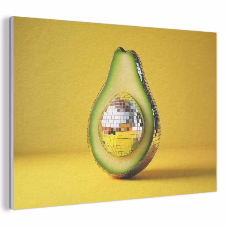 Acoustic Felt - Avocado - Discoball - Yellow - Glitter — 1
