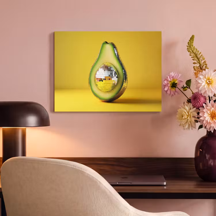 Acoustic Felt - Avocado - Discoball - Yellow - Glitter — 4