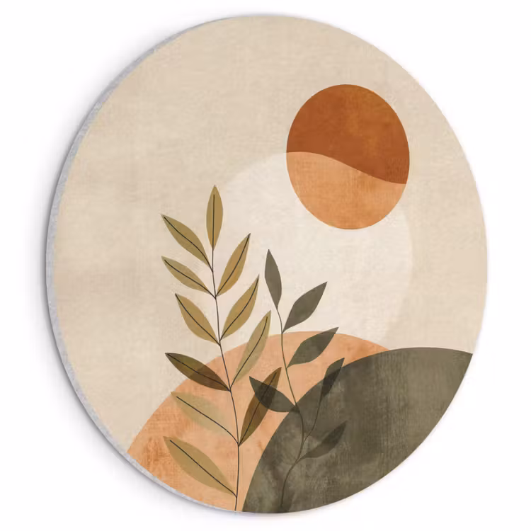 Acoustic painting round - Branches - Shapes - Abstract — 1