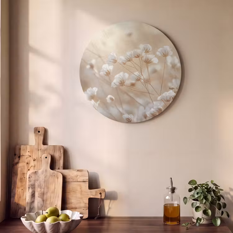 Acoustic painting round - Wild - Flowers - White — 4