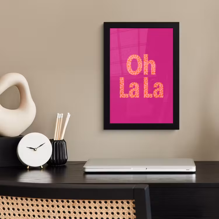 Photo Frame - Oh la la - Leopard print - Pink — 3
