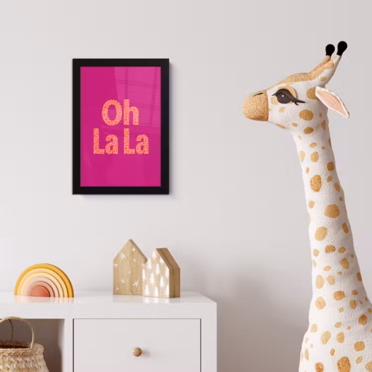 Photo Frame - Oh la la - Leopard print - Pink — 5