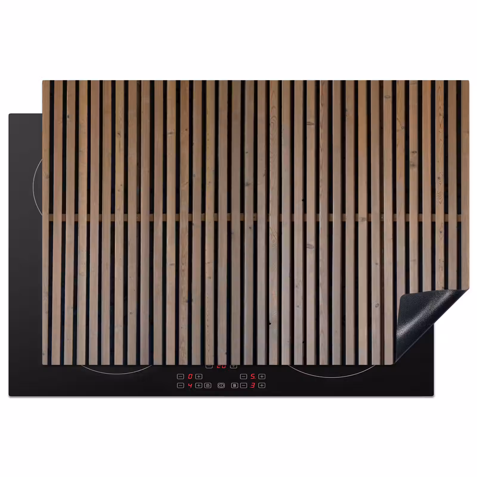 Induction Hob Cover - Vintage - Wood - Design - Structure — 1