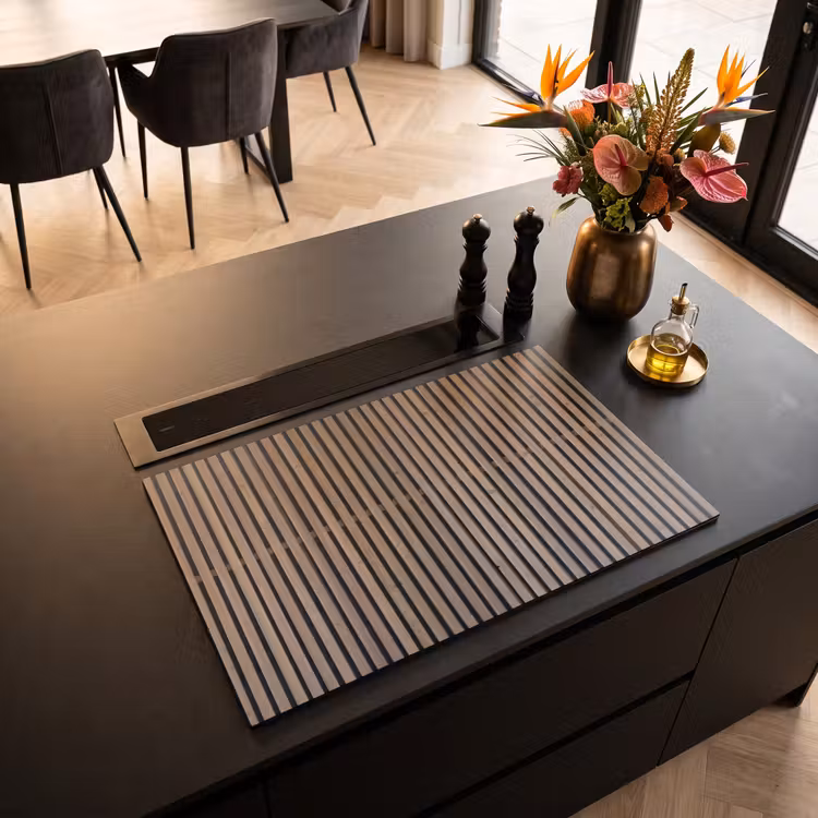 Induction Hob Cover - Vintage - Wood - Design - Structure — 2