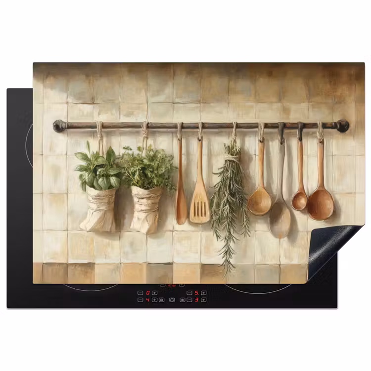 Induction Hob Cover - Wood - Kitchenware - Still Life - Tiles — 1