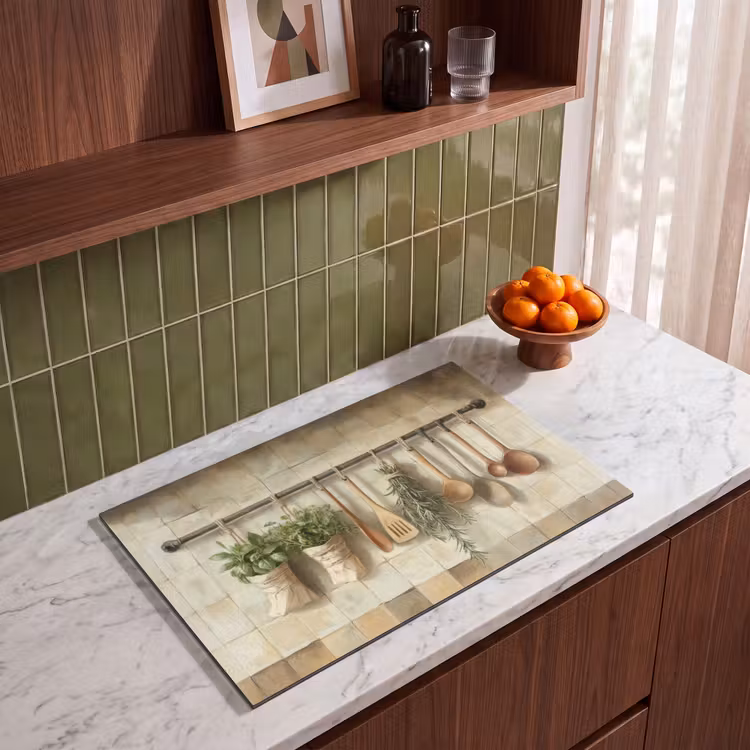 Induction Hob Cover - Wood - Kitchenware - Still Life - Tiles — 3