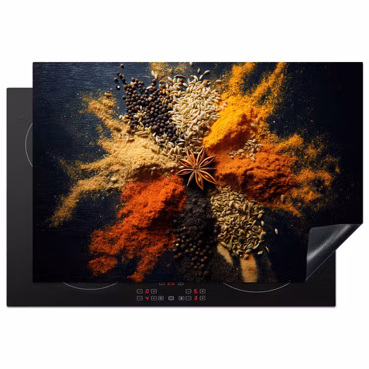 Induction Hob Cover - Spices - Explosion - Orange — 1