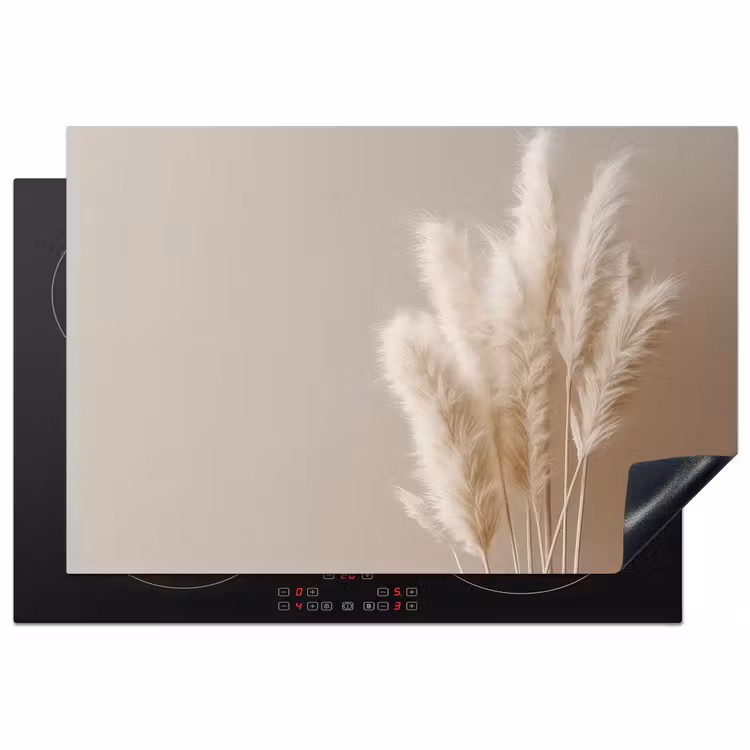 Induction Hob Cover - Soft Whisper of Pampas Grass — 1