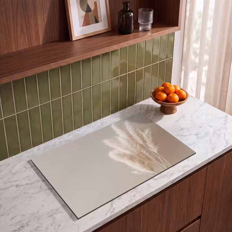 Induction Hob Cover - Soft Whisper of Pampas Grass — 3