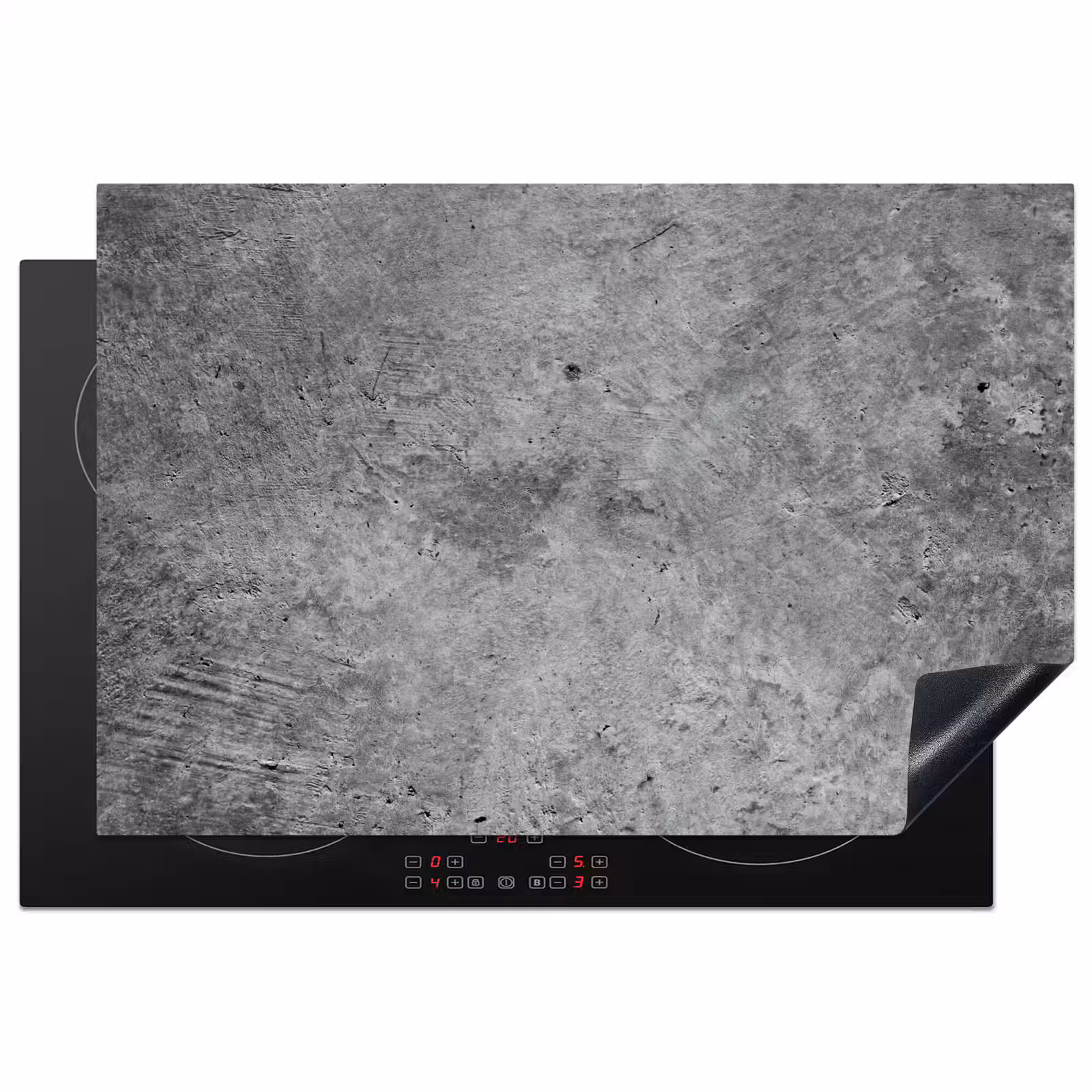 Induction Hob Cover - Concrete - Slate - Gray -Concrete texture — 1