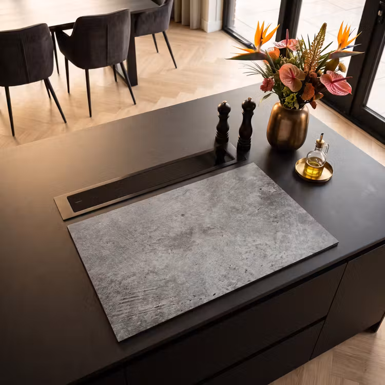 Induction Hob Cover - Concrete - Slate - Gray -Concrete texture — 2