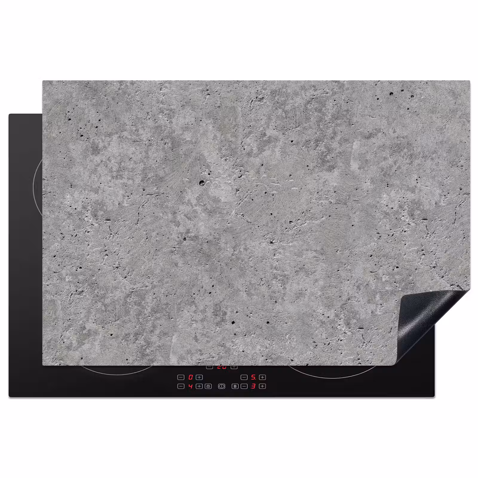 Induction Hob Cover - Concrete - Slate - Gray - Concrete texture — 1