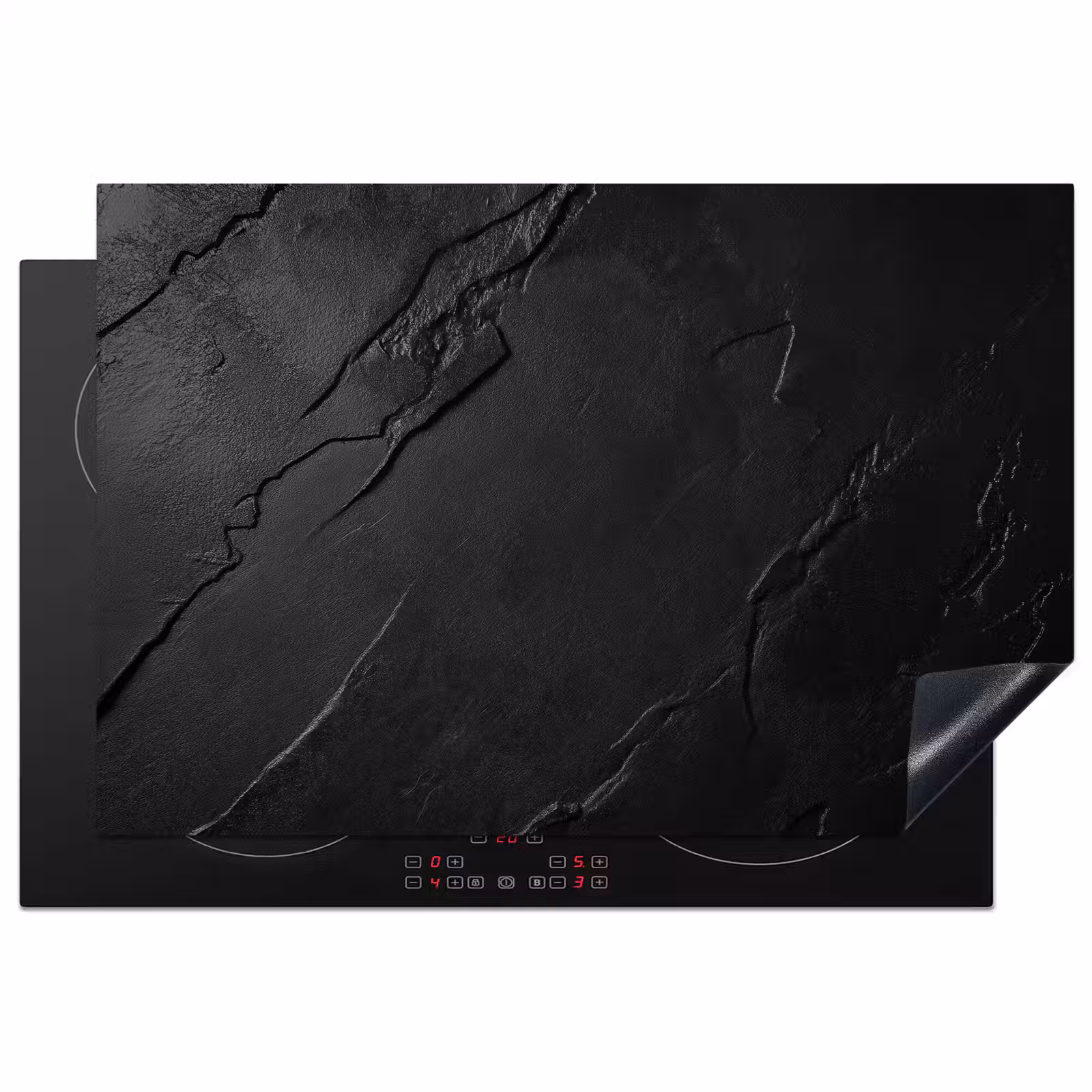 Induction Hob Cover - Black - Stone - Concrete — 1
