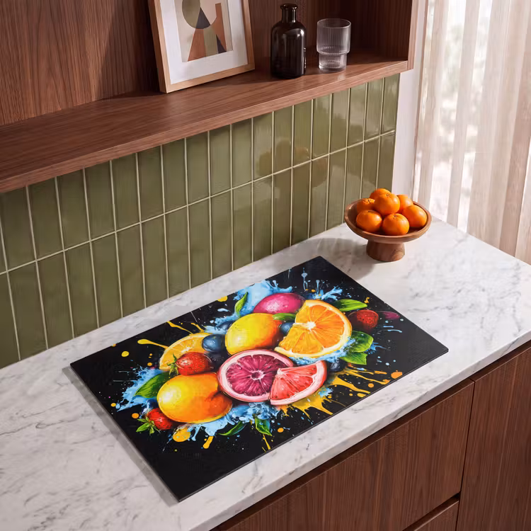 Induction Hob Cover - Fruit - Graffiti - Colorful - Orange - Strawberry - Abstract — 3