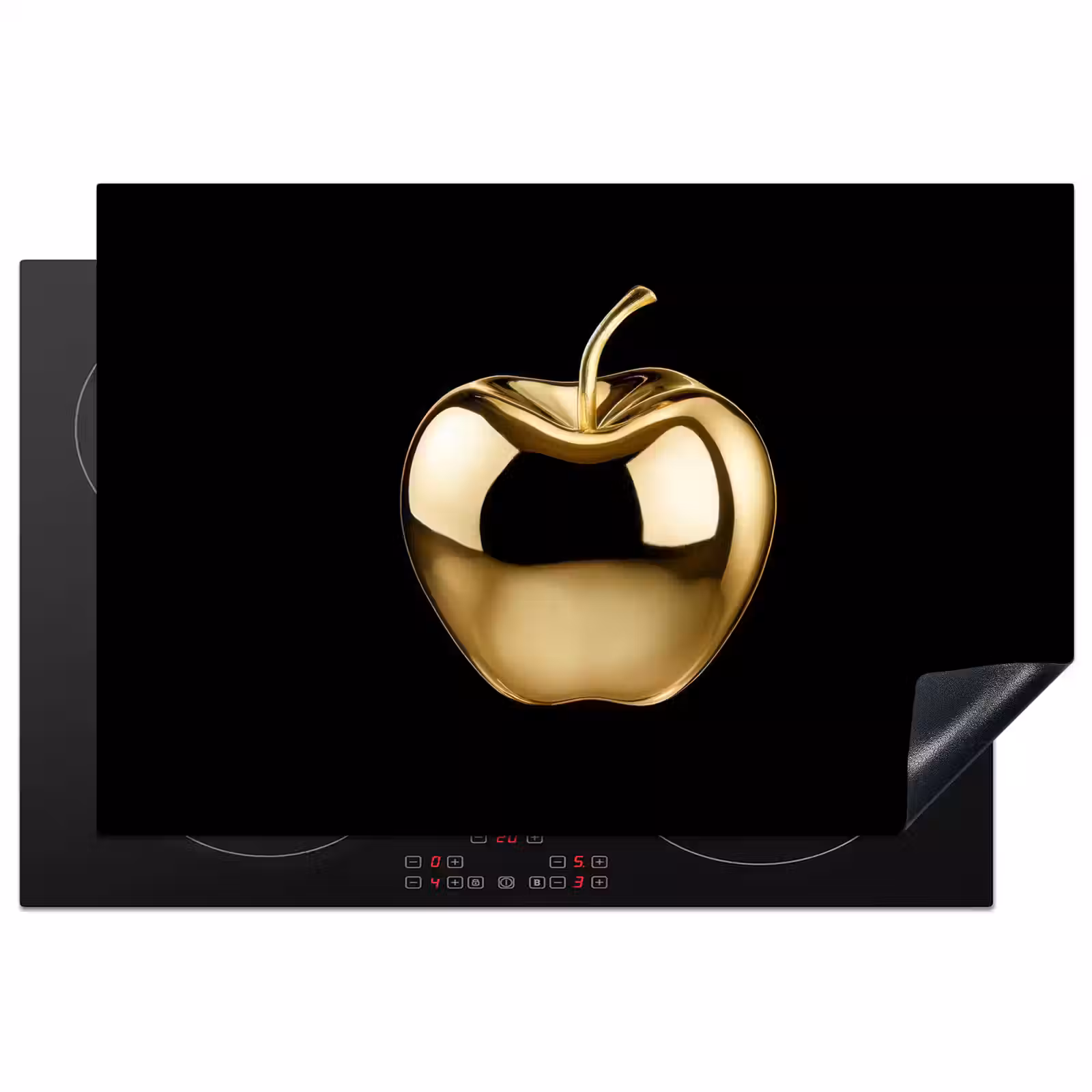 Induction Hob Cover - Apple - Gold - Chrome - Black — 1