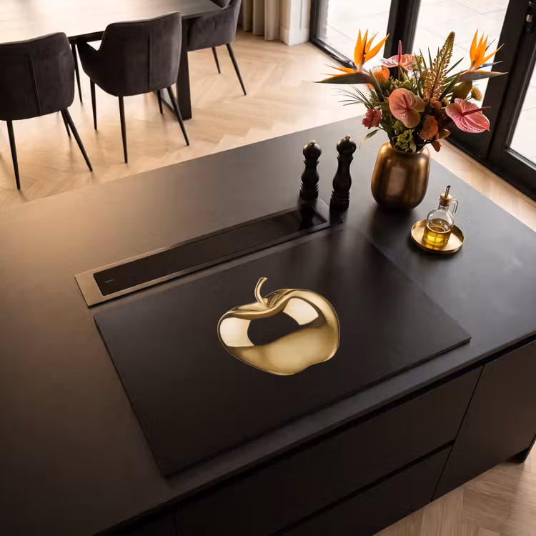 Induction Hob Cover - Apple - Gold - Chrome - Black — 2