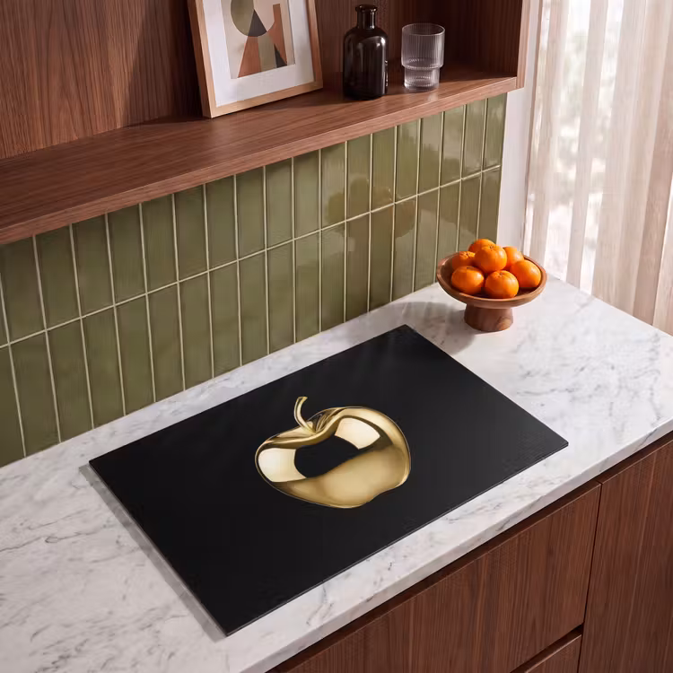 Induction Hob Cover - Apple - Gold - Chrome - Black — 3