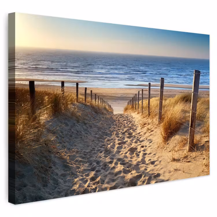 Outdoor Canvas Print - Beach - Sea - Netherlands - Dunes - Sun — 1