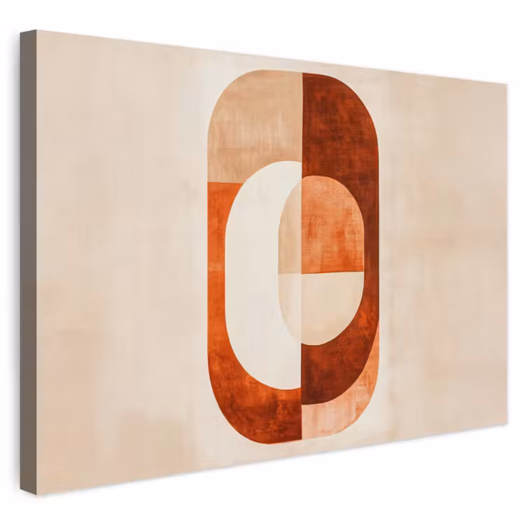 Outdoor Canvas Print - Illustration - Abstract - Shapes - Red — 1