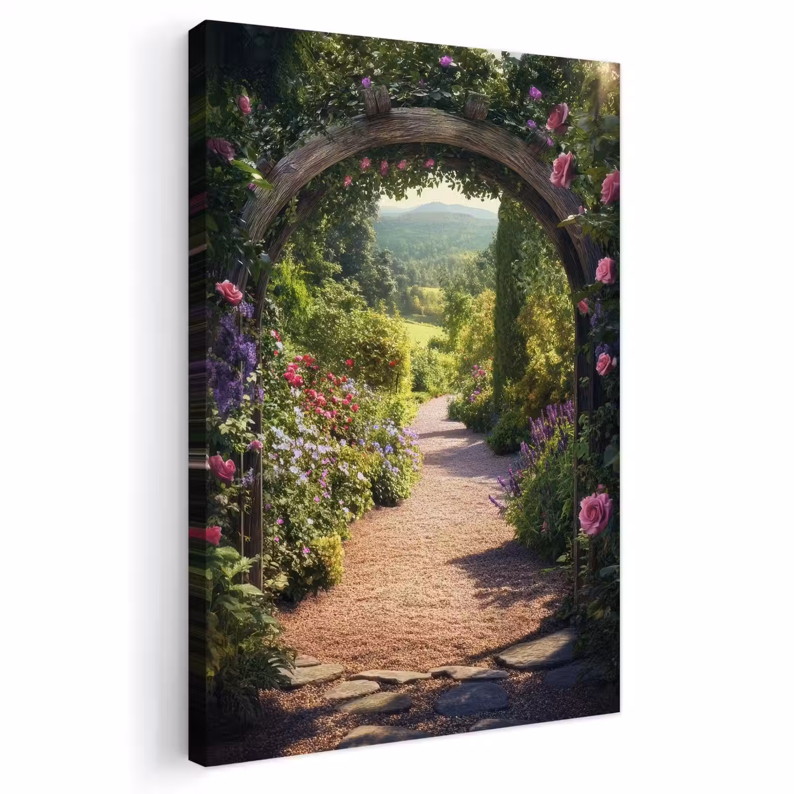 Outdoor Canvas Print - See-through - Flowers - Nature - Rose arch — 1