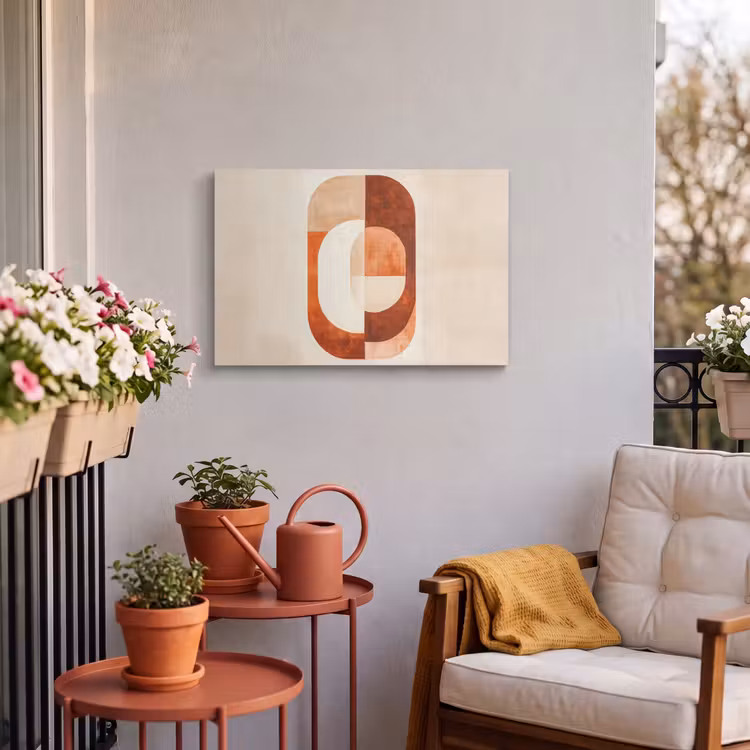 Outdoor Canvas Print - Illustration - Abstract - Shapes - Red — 3