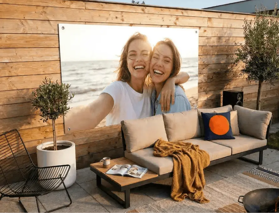 <h2>Your photo as an outdoor eye-catcher</h2>